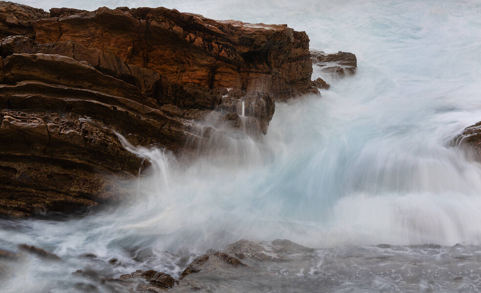 Water Rush by Judy McEachern 1st Place Large Print Landscape Seascape 2024